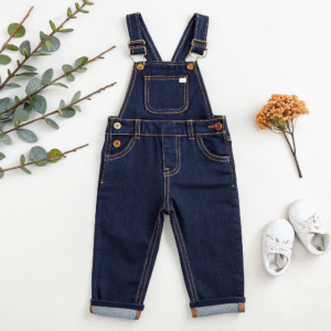 Dark Blue Denim Dungarees for Kids