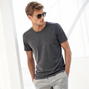 Black & White Striped Crew Neck T-Shirt