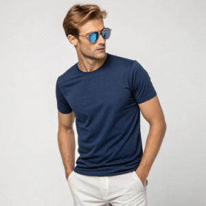 Navy Blue Crew Neck T-Shirt
